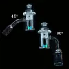 2PCS Rauchen Zubehör Terp Slurper Quarz Banger Mit terp perle spinning carb kappe Für Dab Rig bongBeveled Edge Blender banger nagel