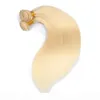 Cheveux vierges brésiliens 613 blonds 2 faisceaux avec dentelle frontale 13X4 paquets de cheveux humains droits pré-épilés avec bébé frontal 13X4 1077601