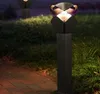 Nuevo estilo impermeable LED jardín césped lámpara moderna aluminio Pilar luz exterior patio villa paisaje césped bolardos luz envío gratis