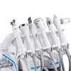 6 in1 HydraFacial-Dermabrasionsmaschine Sauerstoffstrahl-Hydra-Gesichtsmaschine Peeling Ultraschallwäscher RF-Facelift Microdermabrasion
