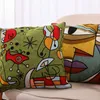 100% cotone stile Picasso ricamato quadrato federa cuscino del divano per auto sedia cuscino 45x45 cm senza imbottitura Y200104