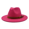 Panama Cap Formal Hat Jazz Felt Fedora Hats Men Women Ladies fashion Brim caps man woman Trilby Chapeau winter Christmas gift NEW
