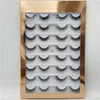 16ペアまつげベンダー自然なまつげ全体faux 3d mink lashes book bulk buld lashes ofgyストリップメイク2405934