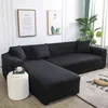 Sofa Covers voor Woonkamer Elastische Solid Corner Couch Cover L Forming Chaise Longue Slipcovers Stoel Protector 1/2/3/4 SEABER 211116