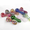 Pipes Verre Fumer Pipe Bubblers Coloré Stripe Verre Heady Pipes Heady Tabac Pipe Livraison Gratuite