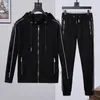 Mens designer Survêtements Crâne Cardigan Veste pantalon 2 Pièces Ensembles D'été Casual Punk Sweats imprimer lettre sportswear Manches Longues À Capuche sport vêtements de luxe