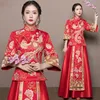 red traditional chinese wedding dresses