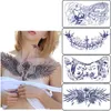 TS002 Sexy Vrouw Mode Borst Tattoo Stickers voor Borst Taille Clavicle Water Transfer Tijdelijke 28x15cm