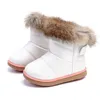 Bebê inverno bebê botas de neve sapatos aquecido macio macio meninos meninos meninas botas de couro inverno bota de neve crianças sapatos 210312