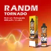 Fumot Wegwerp E-sigaret 100% Origineel RandM Tornado 6000 Rookwolken Vape-pen met Type-C oplaadbare vapes 6K Voorgevuld 12 ml Pod-apparaat