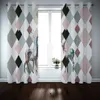 Personaliseer 2021 Afdrukken Blackout Gordijn Geometrische Patronen Afdrukken Gordijnen voor Woonkamer Slaapkamer 3D Kinderkamer Drapes