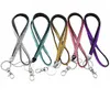 Candy Colors Rhinestone Neck Strap Crystal With metal Clip Multi Color diamond Lanyard for phone ID card
