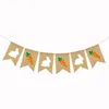 Pasen Jute Banners Vlag Konijn Bunny Garland Decoraties Thuiskantoor School Outdoor Party Supply Photo Props Xbjk2201