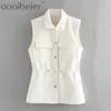 Women Warm Gilet Jacket Vest Sleeveless High Fashion Casual Streetwear Woman Waistcoat Tops Veste Femme Clothing 210604