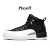 Noir Loup Gris 12S Chaussures de basket-ball Hommes 12 High Field Violet Brillant Orange Université Or Baskets de Pâques Rouge Taxi Royauté Winterized Cherry Stealth Baskets