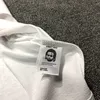 Prawdziwe zdjęcia biały kolor 2022SS T-shirt mężczyzn Kobiety Wysokiej jakości topy TEE Styl letni M-XL346E