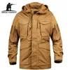 MeGe män taktiska kläder US Army M65 Militärfält Jacka Trench Coats Hoodie Casaco Masculino Windbreaker Jaqueta Masculina 211103