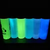 sublimazione fai da te STRAIGHT tumbler 20oz glow in the dark tumblers con vernice luminosa Luminescente magic skinny cup