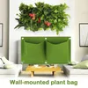 Plantadores Pots 2/9/36/72 Pockets Wall Pendurar plantas crescer saco plantando sacos de jardim vertical Vegetal flores plantador para jarda