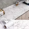 3D Mermer Vinil Filmi Kendinden Yapışkanlı Su Geçirmez Duvar Kağıdı Banyo Mutfak Dolap Tezgahları İletişim Kağıt PVC Duvar Sticker 210722