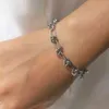 Trend silver färg rostfritt stål smycken uppsättning för män kvinnor knut länk kedja armband halsband uppsättningar 2st ds21