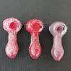 Tubulações de vidro de vidro fumar acessórios tabaco queimador de plataforma 3d rosa 3d comprimento