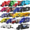 100% Original Style Mixed Batch Car Racing Container Truck Collects More Than 100 Alloy Children's Model Toys