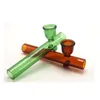 LABS Glass Sherlock Pocket Bubbler spoon Pipes Heavy Wall dry herb oil Pipe with big tobacco bowl 2pcs