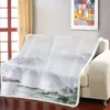 Decken Chinesischen Stil Sherpa Fleece Decke Landschaft Malerei Bettdecke Weiche Warme Winter Plüsch Bettdecke Für Kind Erwachsene