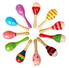 Party Supplies Kids Toys Wooden Maracas Baby Child Musical Instrument Rattle Maracas-Cabasa Sand Hammer Orff Instrument-Toy SN2829