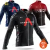 Hiver cyclisme veste vélo maillot hommes thermique polaire à manches longues sweat vêtements de sport vélo équipe tour uniforme