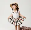 Einzelhandel 2021 Mädchen Kleid 2 PCS Set Sommer Valentinstag Liebe Herz Gedruckt Aline Prinzessin Kleid Baby Mädchen Kleider Kinder Desi1536249