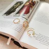 Pierścienie klastra 925 Sterling Srebrny równoległobok prosta moda podwójna linia elegancka dla kobiet biżuteria Charms8045038