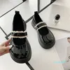 Elbise Ayakkabı Sevimli Lolita Mary Jane Kadın Öğrenci Japon Tarzı Ayak Bileği Kayışı Yuvarlak Ayak Yüksek Topuklu Platform Deri