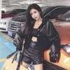 Décontracté court en cuir veste femmes PU lâche motard femme printemps vêtements d'extérieur coréen Streetwear mince Moto manteau hauts 210604
