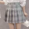 Süße Mädchen Mini Nette Frauen Falten Rock Schuluniformen Damen Harajuku Preppy Stil Plaid Kawaii Tanzröcke 210309