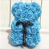 Hochwertige 18-farbige Rosen-Teddybärfiguren, Valentinstagsgeschenk, 25 cm, Blume, künstliche Dekoration, Weihnachten, für weibliche Kinder, Spielzeug im Großhandel