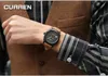Curner New Men Luminous Quartzウォッチファッションスポーツレザーストラップ腕時計モントトリーホムオロロニオディロジオマスコリノ8139 Chrono Relogoes