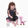 NOUVEAU 56CM Reborn Baby Toddler Doll Réaliste Adorable Babies DOLL Très Doux Full Body Silicone Poupées Jouet De Bain Bonecas Xmas Gift Q0910