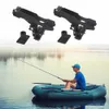 New Car Premium 2Pcs Practical Fishing Rod Holder Rack Black Fishing Pole Holder Fit Well for Barge