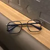 Vintage Big Eyes Computer Glasses Square Pilot Style Eyestrain Eyewear Fashion Blocking Optisk Frame Unisex Glasögon Partihandel