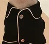 Mały pies odzież płaszcz Pet Puppy Piżamy Czarne Różowe Dziewczyny Pudel Bichon Teddy ubrania bawełniany chłopiec Bulldog Softfeeling Koszule Zima 259 S2