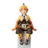 Demon Slayer Figure Anime Nezuko Tanjirou Shinobu Zenitsu Hashibira Inosuke Eat Rice Balls PVC Action Figurine Kimetsu No Yaiba 220118