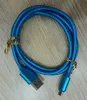 Typ C USB -kabel 2.4A -laddare Adapter Unbroken Strong Metal Braid Micro USB Cable V8 för Samsung S20 S7 S6 S5 Android med boxpaket DHL