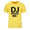 Män t-shirt DJ-läge på t-shirts 100% bomull Rolig design Skriv ut Kortärmad Homme Camisetas Hip Hop Top Tees 210629