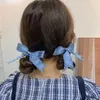 2 pièces mode Girly arc élastique bandes de cheveux doux tête corde Double queue de cheval cheveux cravate Simple élastique pour femme cheveux accessoires