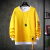 Solid Color Sweatshirt Men Hoodies Spring Autumn Hoody Casual Streetwear Clothes 210715