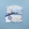 Enfants sous-vêtements pour garçons mignon ours enfant en bas âge boxeurs courts dessin animé voiture culotte Pack été enfants adolescent caleçon 4 pièces/lot 210622