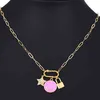 Zhini Luxury Aaa Zircon Crystal Statement Choker Necklaces for Women Simple Cute Smiley Pendant Necklace Jewelry Collares