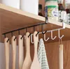 Hooks Rails Storage Shelf Hanging Cap Paper Shelves Kitchen Iron Multifunction Hanger hook